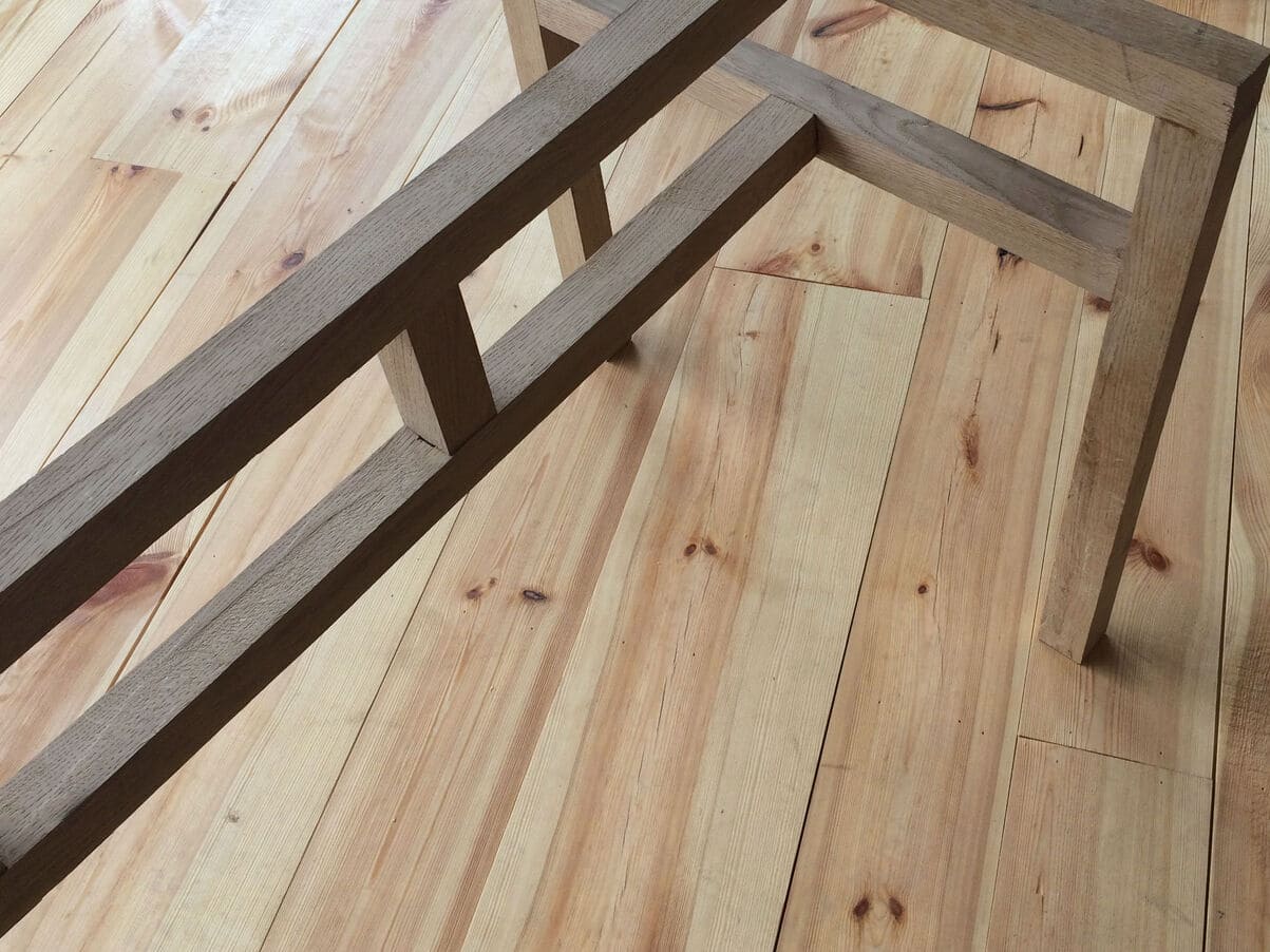 Oak table - Table en chêne classique - meubles sur mesure fabriqués à la main avec des outils traditionnels