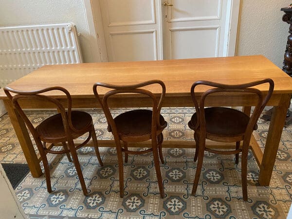 Oak table - Table en chêne - meubles sur mesure fabriqués à la main avec des outils traditionnels