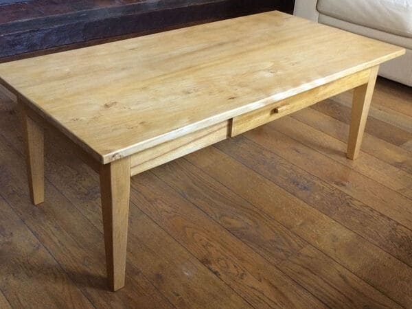 Coffee table - Table basse en hêtre - meubles sur mesure fabriqués à la main avec des outils traditionnels