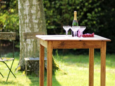 High-table - Apéritif ensemble à la table haute - meubles sur mesure fabriqués à la main avec des outils traditionnels