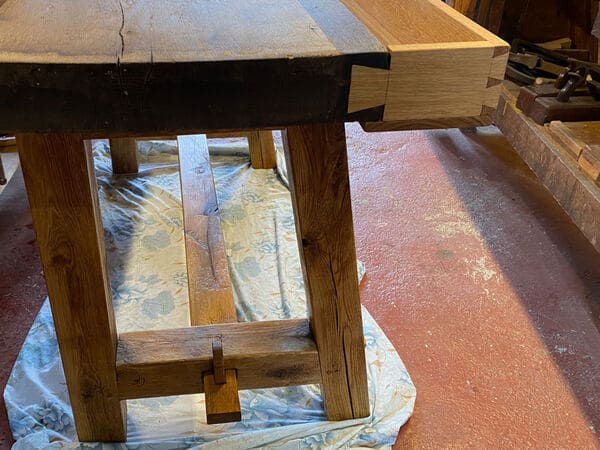 Workbench - Établi en chêne ancien et nouveau - meubles sur mesure fabriqués à la main avec des outils traditionnels